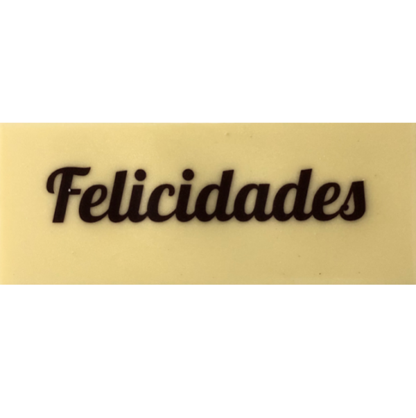 Placa Felicidades *