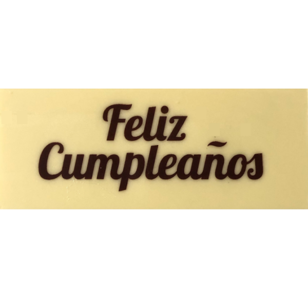 Placa Feliz Cumpleaños