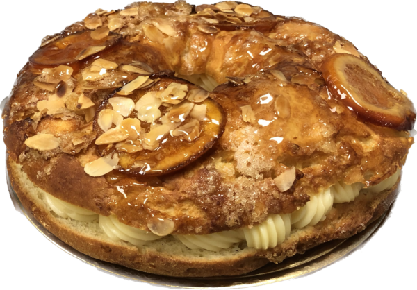 Roscón de Reyes sin gluten relleno de crema *