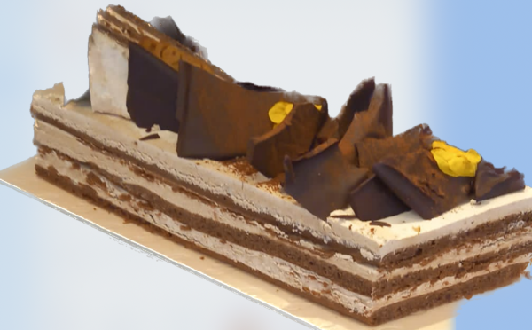 Tronco de Navidad - Trufa de chocolate y almendras * (Vegano)